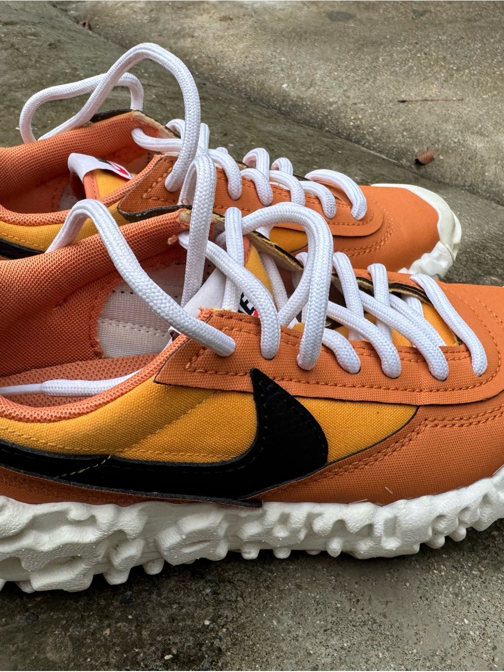 Nike Waffle Racer Crater DC8240-800 Orange Yellow Black Women’s Size 7.5